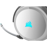 Corsair Virtuoso RGB Auriculares Diadema Conector de 3,5 mm USB tipo A Blanco, Auriculares para gaming blanco/Plateado, Auriculares, Diadema, Juego, Blanco, Binaural, Negro