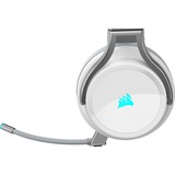 Corsair Virtuoso RGB Auriculares Diadema Conector de 3,5 mm USB tipo A Blanco, Auriculares para gaming blanco/Plateado, Auriculares, Diadema, Juego, Blanco, Binaural, Negro
