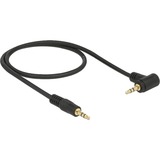 DeLOCK 0.5m 3.5mm M/M cable de audio 0,5 m 3,5mm Negro negro, 3,5mm, Macho, 3,5mm, Macho, 0,5 m, Negro
