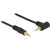 DeLOCK 0.5m 3.5mm M/M cable de audio 0,5 m 3,5mm Negro negro, 3,5mm, Macho, 3,5mm, Macho, 0,5 m, Negro