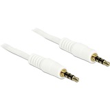 DeLOCK 3.5mm - 3.5mm, 0.5m cable de audio 0,5 m 3,5mm Blanco blanco, 0.5m, 3,5mm, Macho, 3,5mm, Macho, 0,5 m, Blanco