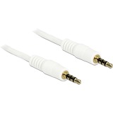 DeLOCK 3.5mm - 3.5mm, 3m cable de audio 3,5mm Blanco blanco, 3m, 3,5mm, Macho, 3,5mm, Macho, 3 m, Blanco