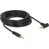 DeLOCK 5m 3.5mm M/M cable de audio 3,5mm Negro negro, 3,5mm, Macho, 3,5mm, Macho, 5 m, Negro