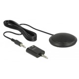 DeLOCK 65873 micrófono Negro Micrófono de superficie para mesa negro, Micrófono de superficie para mesa, -32 dB, 100 - 10000 Hz, 2200 Ω, Omnidireccional, Alámbrico
