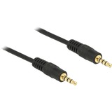 DeLOCK 83438 cable de audio 5 m 3,5mm Negro negro, 3,5mm, Macho, 3,5mm, Macho, 5 m, Negro