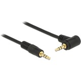 DeLOCK 83758 cable de audio 3 m 3,5mm Negro negro, 3,5mm, Macho, 3,5mm, Macho, 3 m, Negro