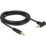 DeLOCK 83758 cable de audio 3 m 3,5mm Negro negro, 3,5mm, Macho, 3,5mm, Macho, 3 m, Negro