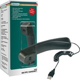 Digitus Skype USB Negro, Auriculares con micrófono negro, Negro, 105 mm, 270 mm, 53 mm, 200 g
