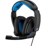 EPOS | Sennheiser GSP 300 Auriculares Diadema Negro, Azul Conector de 3,5 mm, Auriculares para gaming negro/Azul, Auriculares, Diadema, Juego, Negro, Azul, Binaural, Giratorio