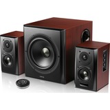 Edifier S350DB conjunto de altavoces 150 W Negro, Madera 2.1 canales, Altavoz marrón, 2.1 canales, 150 W, Universal, Negro, Madera, Madera, Inalámbrico