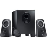 Logitech 980-000413 conjunto de altavoces 25 W PC/ordenador portátil Negro 2.1 canales 5 W, Altavoces de PC negro/Plateado, 2.1 canales, 25 W, PC/ordenador portátil, Negro, 50 W, Alámbrico, Minorista