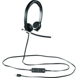 Logitech 981-000519 auricular y casco Auriculares Alámbrico Diadema Oficina/Centro de llamadas USB tipo A Negro, Plata, Auriculares con micrófono negro, Alámbrico, Oficina/Centro de llamadas, 50 - 10000 Hz, 120 g, Auriculares, Negro, Plata