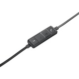 Logitech 981-000519 auricular y casco Auriculares Alámbrico Diadema Oficina/Centro de llamadas USB tipo A Negro, Plata, Auriculares con micrófono negro, Alámbrico, Oficina/Centro de llamadas, 50 - 10000 Hz, 120 g, Auriculares, Negro, Plata
