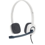 Logitech H150 Binaural Diadema Blanco, Auriculares con micrófono blanco, Centro de llamadas/Oficina, Binaural, Diadema, Blanco, Alámbrico, Supraaural, Minorista