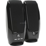 Logitech S150 Negro Alámbrico 2,4 W, Altavoces de PC negro, 2.0 canales, Alámbrico, 2,4 W, 90 - 20000 Hz, Negro