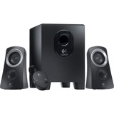 Logitech Speaker System Z313 25 W Negro 2.1 canales, Altavoces de PC negro/Plateado, 2.1 canales, 25 W, PC, Negro, Independiente, 3,5 mm jack, Minorista