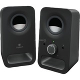 Logitech Z150 Multimedia Speakers Negro Alámbrico 6 W, Altavoces de PC negro, 2.0 canales, Alámbrico, 6 W, Negro