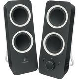 Logitech Z200 Negro Alámbrico 10 W, Altavoces de PC negro, 2.0 canales, Alámbrico, 10 W, Negro