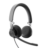 Logitech Zone Auriculares Alámbrico Diadema Llamadas/Música USB Tipo C Grafito, Auriculares con micrófono Alámbrico, Llamadas/Música, 211 g, Auriculares, Grafito