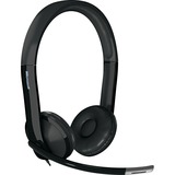Microsoft LifeChat LX-6000 for Business Auriculares Alámbrico Diadema Oficina/Centro de llamadas Negro, Auriculares con micrófono negro, Alámbrico, Oficina/Centro de llamadas, 75 - 20000 Hz, 141,6 g, Auriculares, Negro, Minorista
