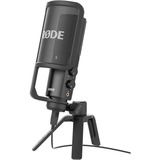 Rode Microphones NT-USB Negro Micrófono de estudio negro, Micrófono de estudio, 20 - 20000 Hz, 16 bit, Cardioide, Alámbrico, USB