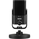 Rode Microphones NT-USB mini Negro Micrófono de superficie para mesa negro, Micrófono de superficie para mesa, 20 - 20000 Hz, 24 bit, 48 kHz, Alámbrico, USB/3,5 mm