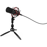 SPC Gear SM900T Negro, Micrófono negro, 18 - 21000 Hz, 16 bit, 48 kHz, 135 dB, Cardioide, Alámbrico