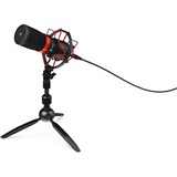 SPC Gear SM950T Negro, Micrófono negro, 18 - 21000 Hz, 16 bit, 48 kHz, 135 dB, Cardioide, Alámbrico
