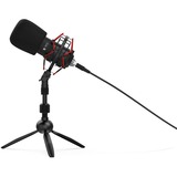 SPC Gear SM950T Negro, Micrófono negro, 18 - 21000 Hz, 16 bit, 48 kHz, 135 dB, Cardioide, Alámbrico