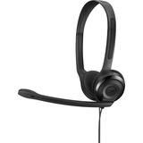 Sennheiser PC 5 CHAT Auriculares Diadema Negro Conector de 3,5 mm, Auriculares con micrófono negro, Auriculares, Diadema, Oficina/Centro de llamadas, Negro, Binaural, 2 m