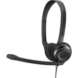 Sennheiser PC 8 USB Auriculares Diadema Negro, Auriculares con micrófono negro, Auriculares, Diadema, Oficina/Centro de llamadas, Negro, Binaural, 2 m