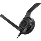 Sennheiser PC 8 USB Auriculares Diadema Negro, Auriculares con micrófono negro, Auriculares, Diadema, Oficina/Centro de llamadas, Negro, Binaural, 2 m