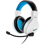 Sharkoon RUSH ER3 Auriculares Diadema Conector de 3,5 mm Negro, Azul, Blanco, Auriculares para gaming blanco, Auriculares, Diadema, Juego, Negro, Azul, Blanco, Binaural, Caja de control en cable