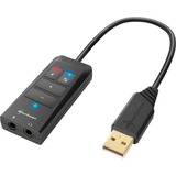 Sharkoon SB1 USB Tarjetas de audio, Tarjeta de sonido 16 bit, 86 dB, USB