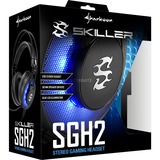 Sharkoon SKILLER SGH2 Auriculares Diadema Negro, Auriculares para gaming negro, Auriculares, Diadema, Juego, Negro, Binaural, 2,5 m