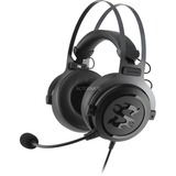 Sharkoon Skiller SGH3, Auriculares para gaming negro, Auriculares, Diadema, Juego, Negro, Titanio, Binaural, Caja de control en cable