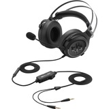 Sharkoon Skiller SGH3, Auriculares para gaming negro, Auriculares, Diadema, Juego, Negro, Titanio, Binaural, Caja de control en cable