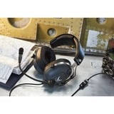 Thrustmaster T.Flight U.S. Air Force Edition Auriculares Diadema Negro, Auriculares para gaming gris/metálico, Auriculares, Diadema, Juego, Negro, Binaural, Giratorio