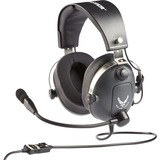 Thrustmaster T.Flight U.S. Air Force Edition Auriculares Diadema Negro, Auriculares para gaming gris/metálico, Auriculares, Diadema, Juego, Negro, Binaural, Giratorio