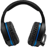 Turtle Beach Stealth 700 - PS4 Auriculares Diadema Negro, Auriculares para gaming negro/Azul, Auriculares, Diadema, Juego, Negro, Binaural, Inalámbrico