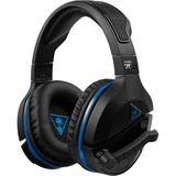 Turtle Beach Stealth 700 - PS4 Auriculares Diadema Negro, Auriculares para gaming negro/Azul, Auriculares, Diadema, Juego, Negro, Binaural, Inalámbrico