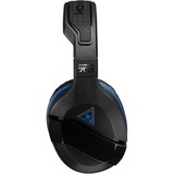 Turtle Beach Stealth 700 - PS4 Auriculares Diadema Negro, Auriculares para gaming negro/Azul, Auriculares, Diadema, Juego, Negro, Binaural, Inalámbrico