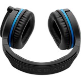 Turtle Beach Stealth 700 - PS4 Auriculares Diadema Negro, Auriculares para gaming negro/Azul, Auriculares, Diadema, Juego, Negro, Binaural, Inalámbrico