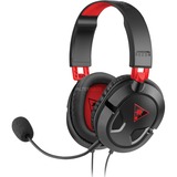 Turtle Beach TB043101 Binaural Diadema Negro, Rojo auricular con micrófono, Auriculares para gaming negro, Consola de juegos, Binaural, Diadema, Negro, Rojo, Espuma, Imitación piel, Xbox One, PlayStation 4