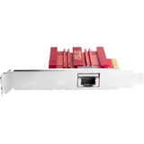 ASUS XG-C100C Interno Ethernet 10000 Mbit/s, Adaptador de red rojo, Interno, Alámbrico, PCI Express, Ethernet, 10000 Mbit/s