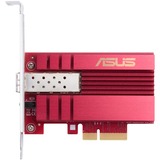 ASUS XG-C100F Interno Fibra 10000 Mbit/s, Adaptador de red Interno, Alámbrico, PCI Express, Fibra, 10000 Mbit/s, Rojo