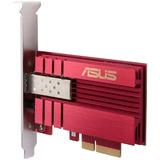 ASUS XG-C100F Interno Fibra 10000 Mbit/s, Adaptador de red Interno, Alámbrico, PCI Express, Fibra, 10000 Mbit/s, Rojo