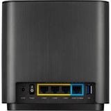 ASUS ZenWiFi AX (XT8) router inalámbrico Gigabit Ethernet Tribanda (2,4 GHz/5 GHz/5 GHz) 4G Negro, Router WIRELESS LTE negro, Wi-Fi 6 (802.11ax), Tribanda (2,4 GHz/5 GHz/5 GHz), Ethernet, 4G, Negro, Router de sobremesa