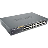 D-Link 24-port 10/100M NWay Desktop - Internal PSU (incl. 19" rack mount kit) No administrado, Interruptor/Conmutador No administrado, Bidireccional completo (Full duplex)