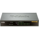 D-Link DES-1008PA switch No administrado Fast Ethernet (10/100) Energía sobre Ethernet (PoE) Negro, Interruptor/Conmutador antracita, No administrado, Fast Ethernet (10/100), Energía sobre Ethernet (PoE)